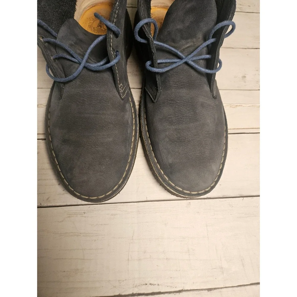 Clarks Originals Mens Desert Boots‎ Navy Blue Suede Chukka Crepe Sole 11 M 63687
